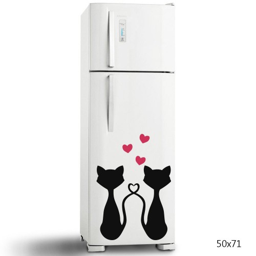 Adesivo de parede Adesivo de Geladeira Cats Couple