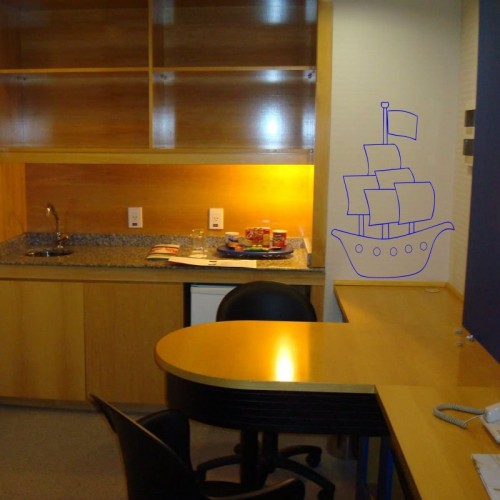 Adesivo de parede Adesivo de Parede Barco a Vela 01