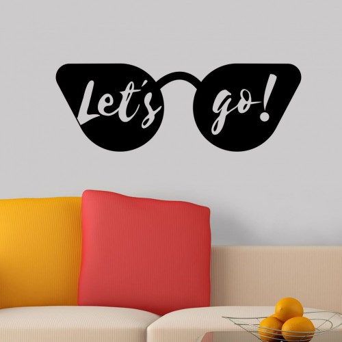 Adesivo de parede Adesivo de Parede Lest Go