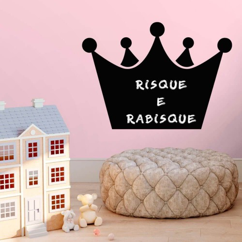 Adesivo de parede Adesivo de Parede Lousa Coroa