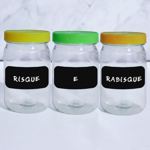 Adesivo de parede Adesivo de Parede Lousa Etiqueta Arredondada