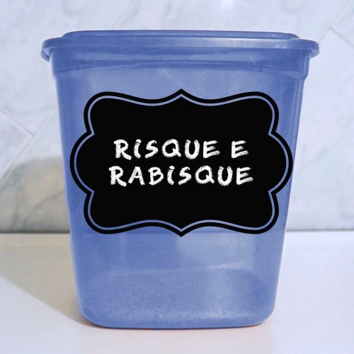 Adesivo de parede Adesivo de Parede Lousa Rótulo 6