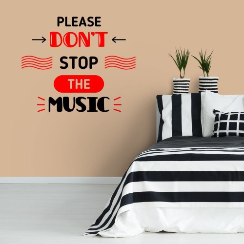 Adesivo de parede Adesivo de Parede Stop the Music