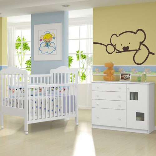 Adesivo de parede Adesivo de Parede Urso dormindo