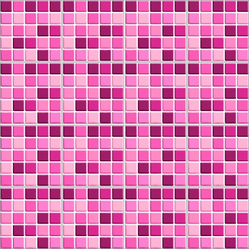 Adesivo de parede Adesivo para Azulejo Pastilha 3D Pink