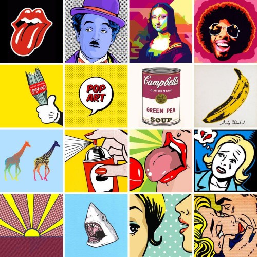 Adesivo de parede Adesivo para Azulejo Pop Art 02