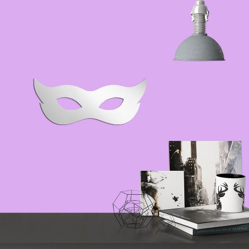 Adesivo de parede Espelho Decorativo Máscara de Carnaval 02