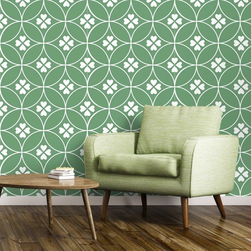 Adesivo de parede Papel de Parede Amor 4 Folha Green