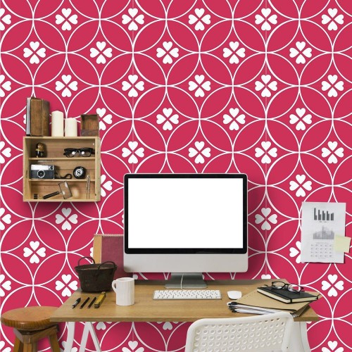 Adesivo de parede Papel de Parede Amor 4 Folha Tchan