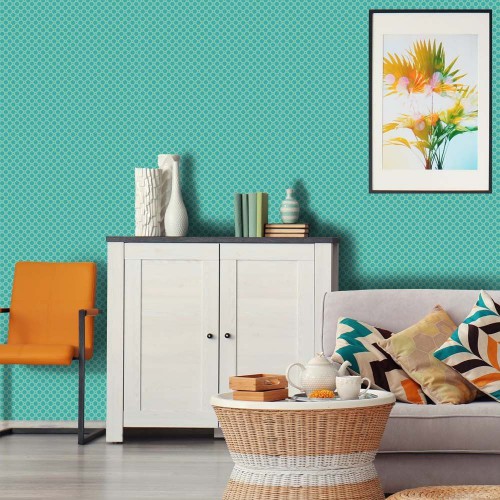 Adesivo de parede Papel de Parede Bolinhas Retrô