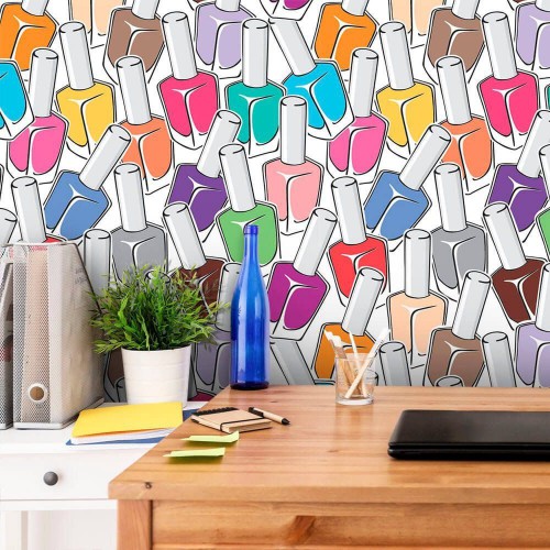 Adesivo de parede Papel de Parede Esmaltes coloridos