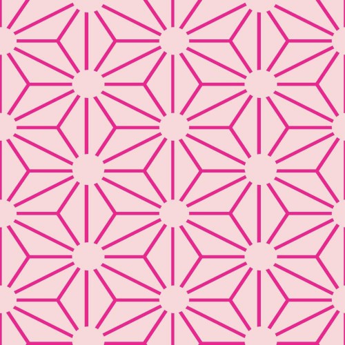 Adesivo de parede Papel de Parede Flor Line Pink