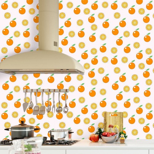 Adesivo de parede Papel de Parede Laranjinhas