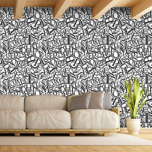 Adesivo de parede Papel de Parede Letters