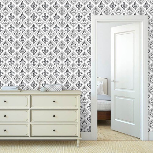 Adesivo de parede Papel de Parede Lis Gray