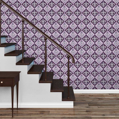 Adesivo de parede Papel de Parede Lis Lilás