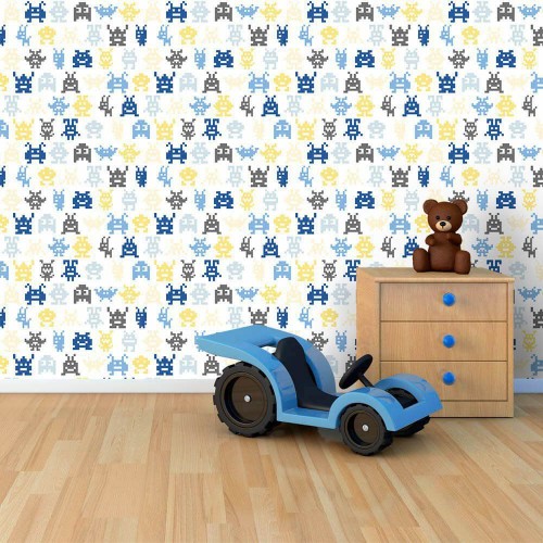 Adesivo de parede Papel de Parede Monsters Boy