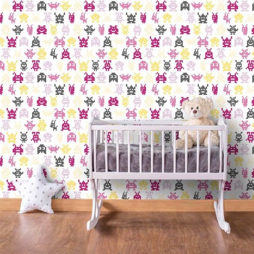 Adesivo de parede Papel de Parede Monsters Girl