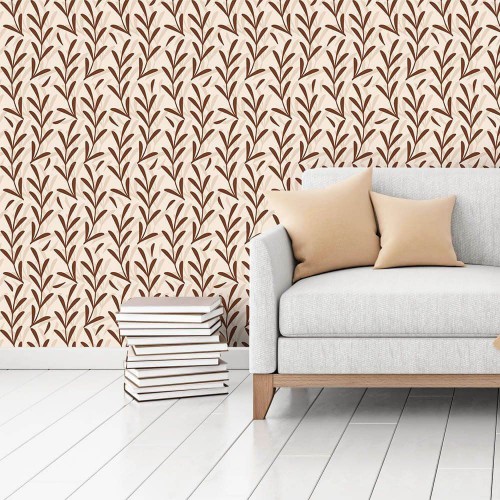 Adesivo de parede Papel de Parede Olive Brown