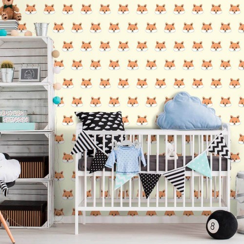 Adesivo de parede Papel de Parede Raposas