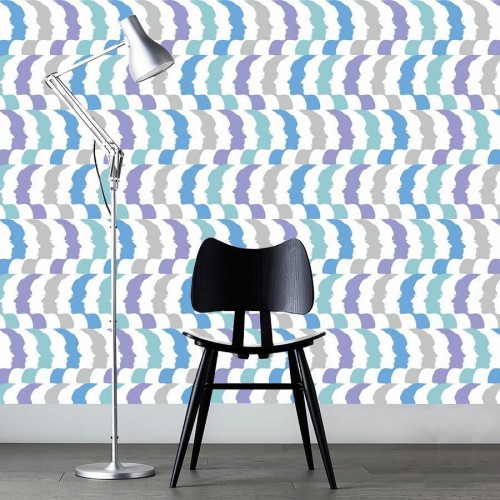 Adesivo de parede Papel de Parede Rostos