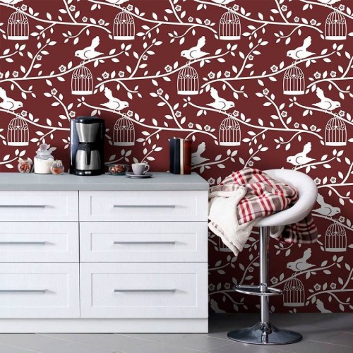 Adesivo de parede Papel de Parede Tree Branch Borde