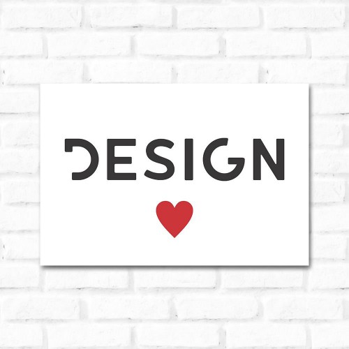 Adesivo de parede Placa Decorativa Design 2