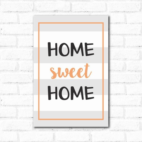 Adesivo de parede Placa Decorativa Home Sweet Home