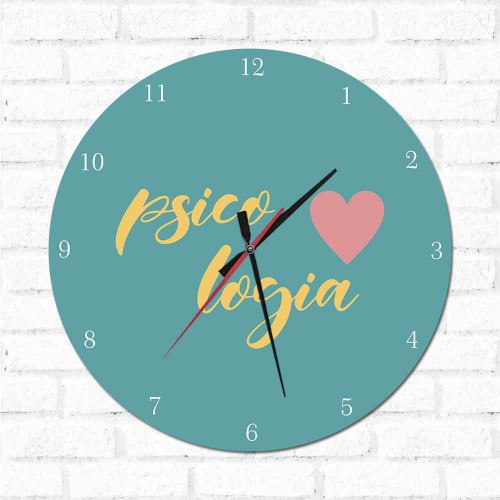 Adesivo de parede Relógio Decorativo Psicologia