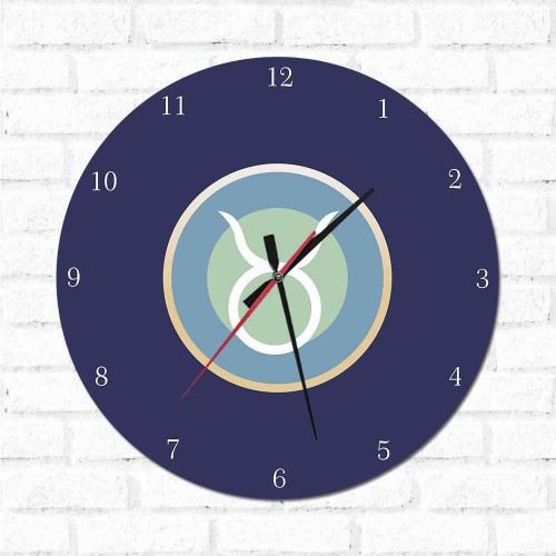 Adesivo de parede Relógio Decorativo Touro