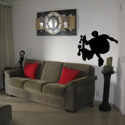 Adesivo de Parede Skatista