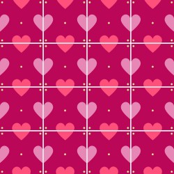 Adesivo para Azulejo Amor de Corações