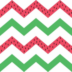 Papel de Parede Chevron Melancia