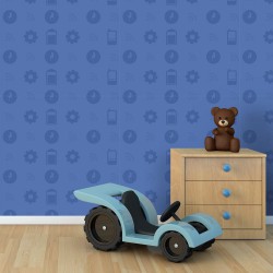 Papel de Parede Configurações Azul