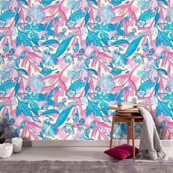 Papel de Parede Flores Psycho