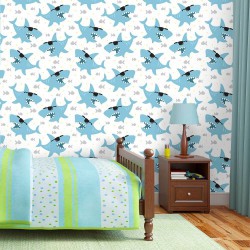 Papel de Parede Tubarões Óculos Basic