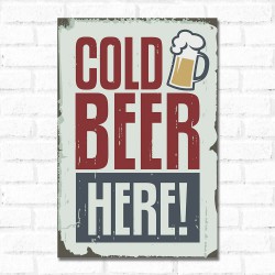 Placa Decorativa Cold Beer