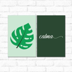 Placa Decorativa Kit Calma